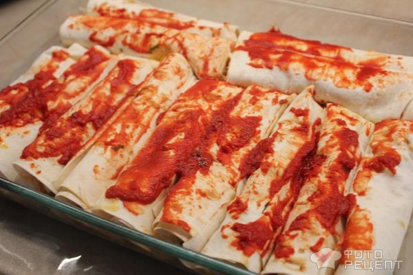 Рецепт: Энчилада - с фаршем Рецепт: Энчилада - с фаршем