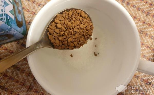 Рецепт: Кофе по-турецки - домашний кофе "по-турецки" из растворимого кофе.