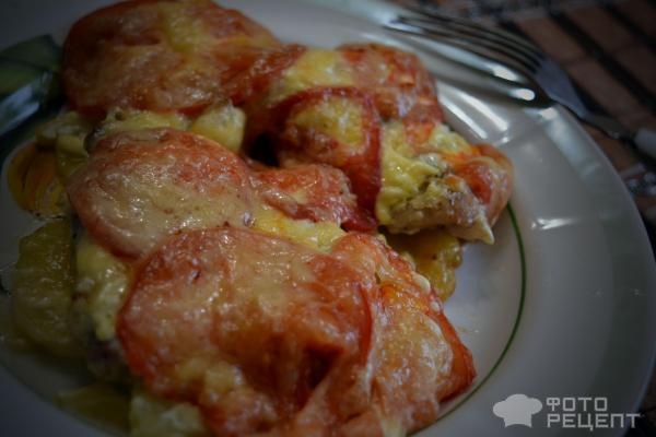 Рецепт: Мясо по-французски со свининой - В духовке