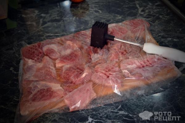 Рецепт: Мясо по-французски со свининой - В духовке