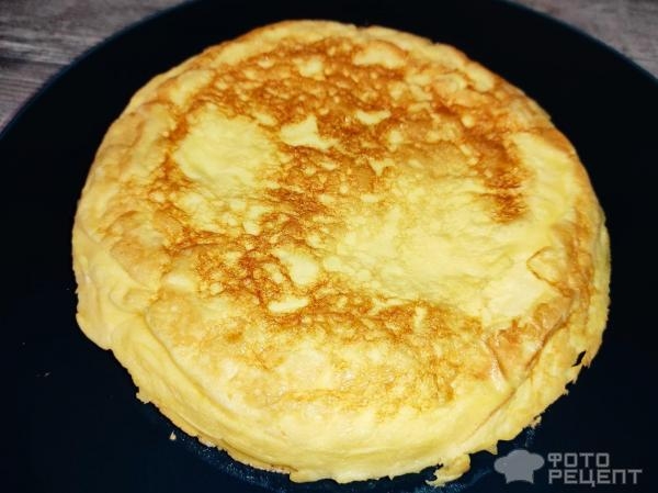 Рецепт: Омлет на сковороде - пышный омлет перевертыш! Рецепт: Омлет на сковороде - пышный омлет перевертыш!