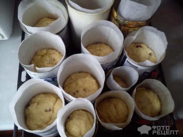 Рецепт: Пасхальный кулич - С изюмом и корицей Рецепт: Пасхальный кулич - С изюмом и корицей