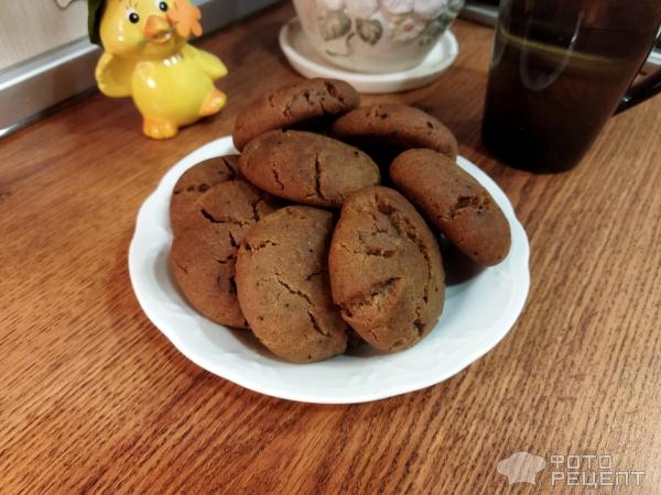 Рецепт: Печенье постное - с вареньем из чёрной смородины, пост продолжается ...