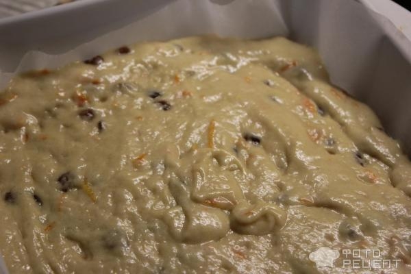 Рецепт: Постный пирог с апельсинами - И изюмом Рецепт: Постный пирог с апельсинами - И изюмом