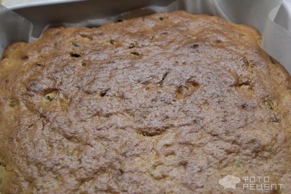 Рецепт: Постный пирог с апельсинами - И изюмом Рецепт: Постный пирог с апельсинами - И изюмом