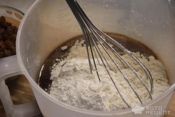 Рецепт: Постный пирог с апельсинами - И изюмом Рецепт: Постный пирог с апельсинами - И изюмом