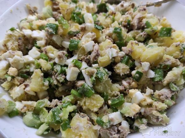 Рецепт: Салат из консервированной рыбы - Быстрый и вкусный салатик из бюджетных продуктов! Рецепт: Салат из консервированной рыбы - Быстрый и вкусный салатик из бюджетных продуктов!