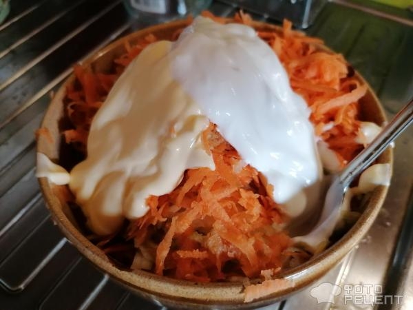 Рецепт: Салат из зеленой редьки - Простой Рецепт: Салат из зеленой редьки - Простой