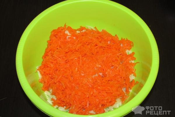 Рецепт: Салат в стиле "Мимоза" - на скорую руку Рецепт: Салат в стиле "Мимоза" - на скорую руку