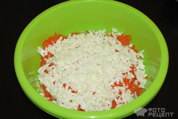 Рецепт: Салат в стиле "Мимоза" - на скорую руку Рецепт: Салат в стиле "Мимоза" - на скорую руку