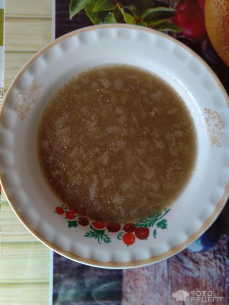 Рецепт: Суп крупяно-грибной - постный супчик