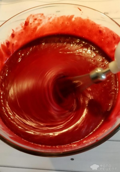 Рецепт: Торт "Красный бархат" - из готовой смеси с чиз-кремом