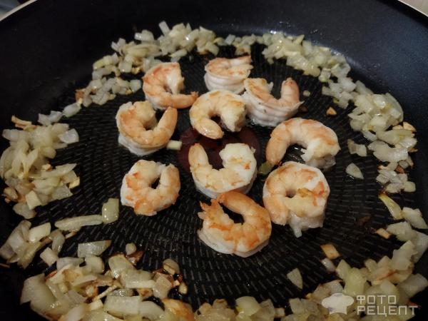 Рецепт: Тушеные кабачки - с креветками, на сковороде по-простому Рецепт: Тушеные кабачки - с креветками, на сковороде по-простому