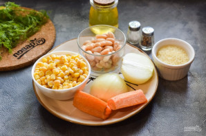 Суп с фасолью и кукурузой Суп с фасолью и кукурузой