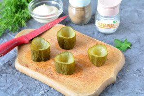 Фаршированные соленые огурцы Фаршированные соленые огурцы