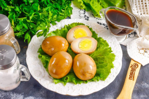 Маринованные яйца в соевом соусе Маринованные яйца в соевом соусе