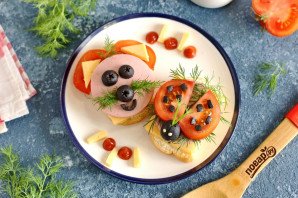 Веселые бутерброды Веселые бутерброды