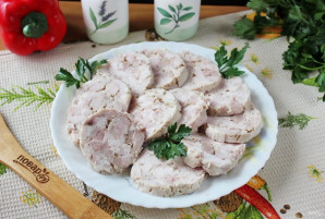 Домашняя ветчина с желатином Домашняя ветчина с желатином