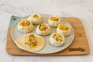 Вегетарианский момо Вегетарианский момо