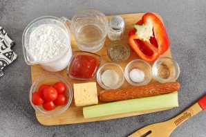 Пицца с сельдереем Пицца с сельдереем