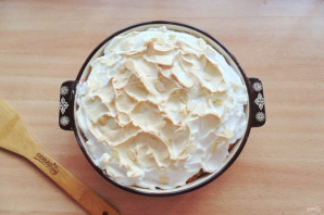 Яблочный пирог с белковым кремом Яблочный пирог с белковым кремом