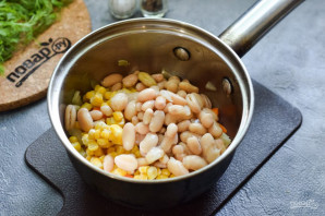 Суп с фасолью и кукурузой Суп с фасолью и кукурузой
