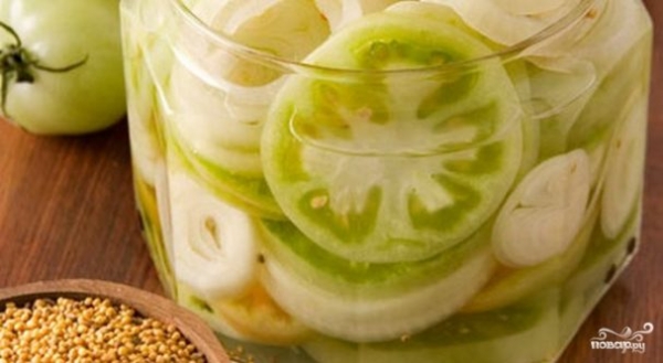 Консервированные зеленые помидоры Консервированные зеленые помидоры