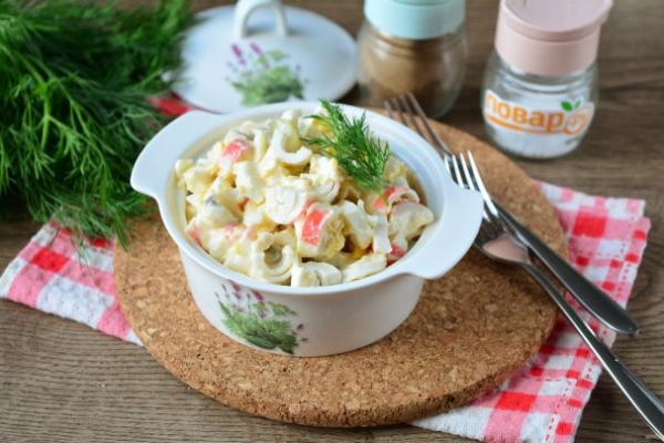 Салат "Остренькие крабы" Салат "Остренькие крабы"