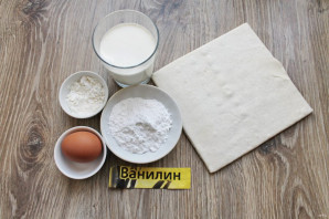 Слоеные трубочки со взбитыми сливками Слоеные трубочки со взбитыми сливками