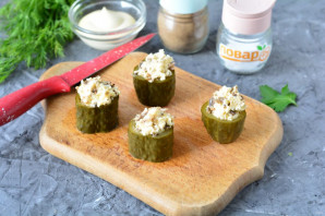 Фаршированные соленые огурцы Фаршированные соленые огурцы