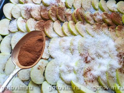 Сушеные яблоки в духовке с корицей и сахаром