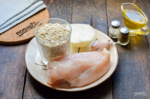 Овсяная каша с курицей