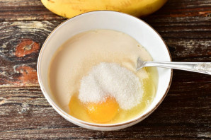 Банановые оладьи на ряженке Банановые оладьи на ряженке