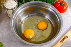 Блинный торт с ветчиной и сыром Блинный торт с ветчиной и сыром