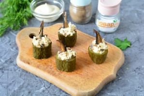 Фаршированные соленые огурцы Фаршированные соленые огурцы