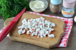 Салат "Остренькие крабы" Салат "Остренькие крабы"