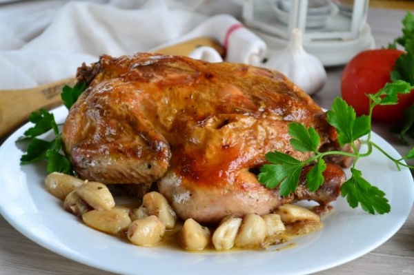 Курица "40 зубчиков чеснока"