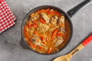 Чахохбили из курицы с болгарским перцем Чахохбили из курицы с болгарским перцем