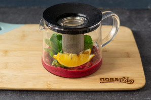 Брусничный чай