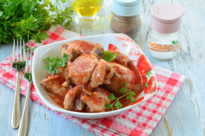 Мясные рулетики в томатном соусе