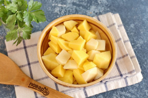 Борщ без капусты с солеными огурцами Борщ без капусты с солеными огурцами