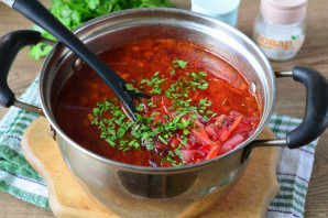 Борщ из красной капусты Борщ из красной капусты