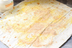 Штрудель с грушами из лаваша