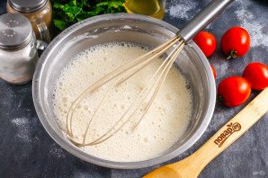 Блинный торт с помидорами и сыром Блинный торт с помидорами и сыром