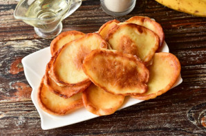 Банановые оладьи на ряженке Банановые оладьи на ряженке