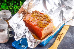 Буженина из говядины в фольге Буженина из говядины в фольге