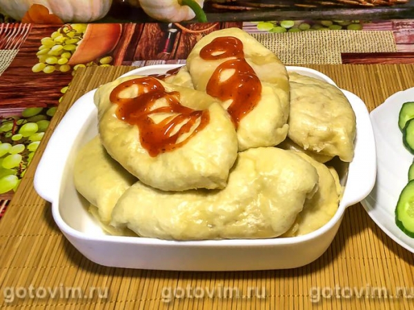 Пирожки с горохом на пару Пирожки с горохом на пару