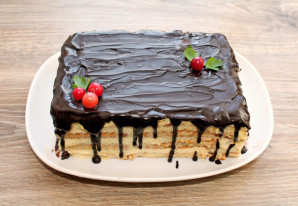 Торт из печенья "Топленое молоко" Торт из печенья "Топленое молоко"