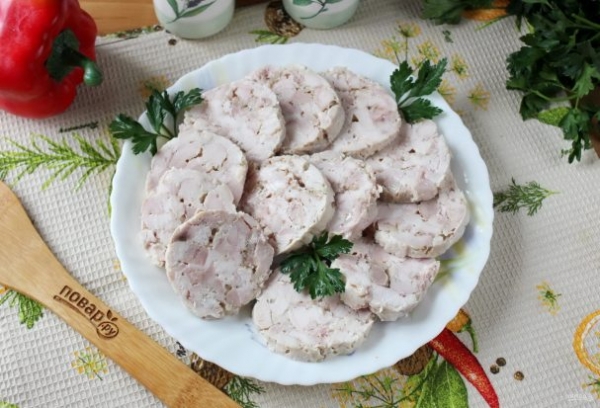 Домашняя ветчина с желатином Домашняя ветчина с желатином