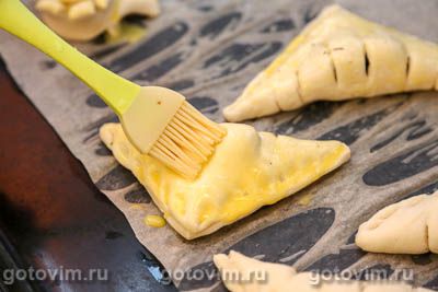 Слойки с шоколадом Слойки с шоколадом